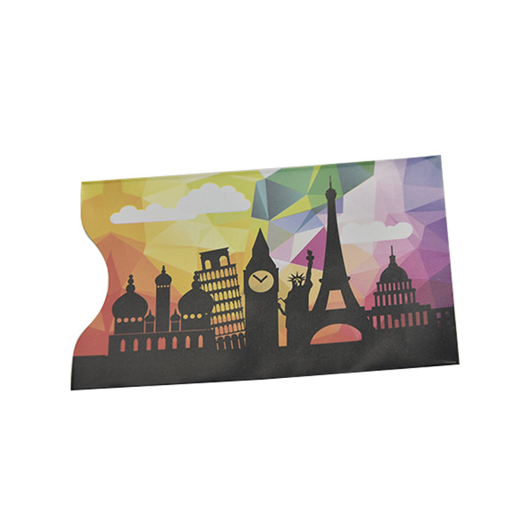 Laser Engraved Logo RFID Blocking Card Sleeve Passport Holder High Frequency