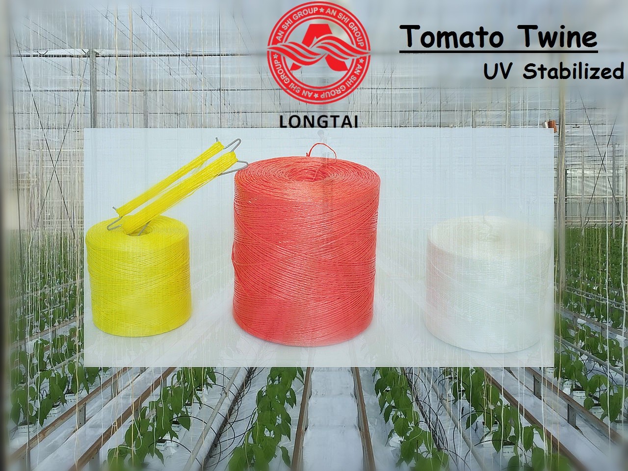 Uv Treated 0.83g/M 1g/M Tomato Twine String Trellis Customized Color