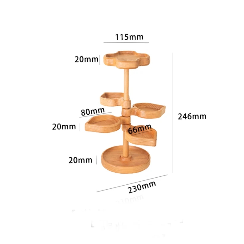 Original Handmade Solid Wood Jewelry Stand Jewelry Watch Storage Wooden Shelf Tray Display Jewelry Storage Holiday Gifts