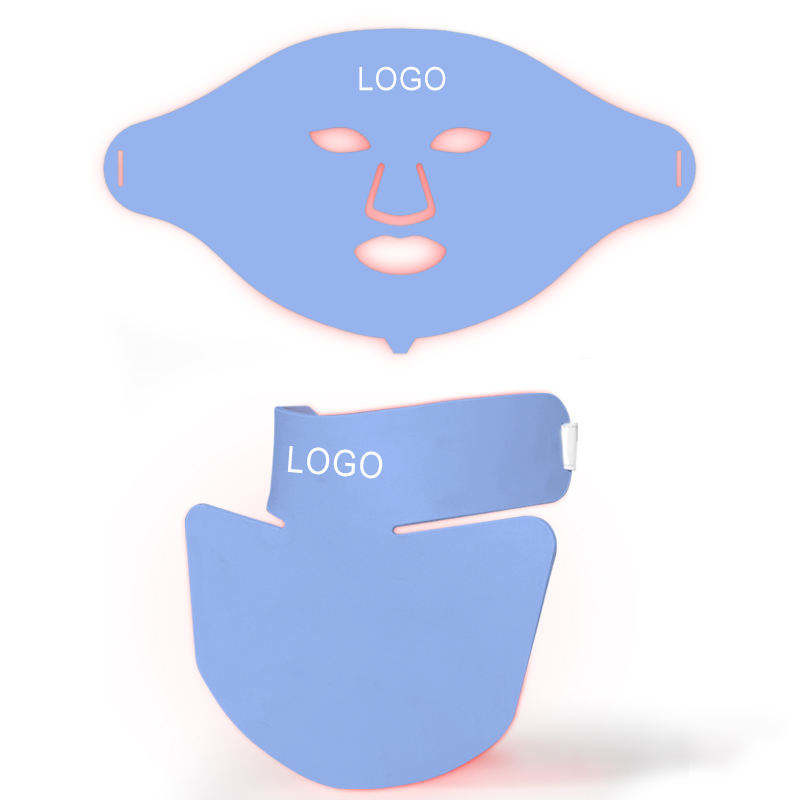 Pdt Face Neck Red Led Light Therapy Mask Silicone Skin Care 7 Colors 630nm