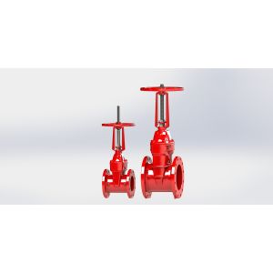 Soft Seated Wedge Gate Valve , Gate Valve For Fire Fighting Service