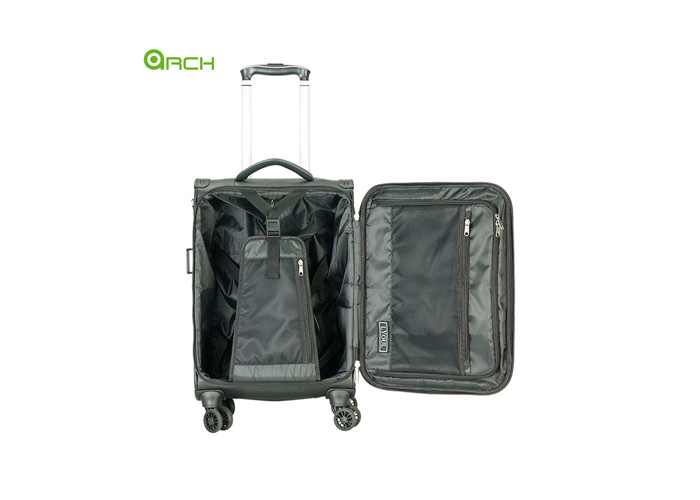 Carbon Material Travel Trolley Checked Luggage Bag With Link-to-Go System