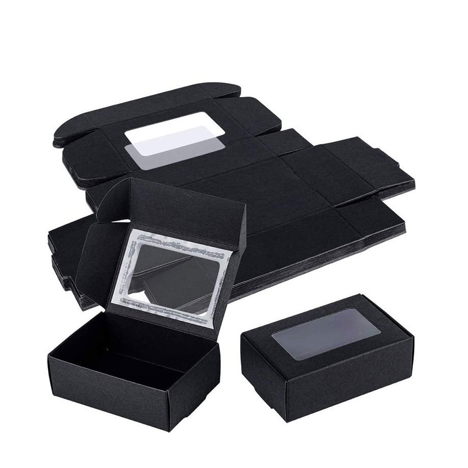 Shampoo Custom Logo Small Airplane Cosmetic Folding Paper Packaging Box with Clear Window