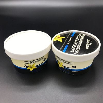 ISO 3oz 5oz 8oz Disposable Ice Cream Cups Flexo Offset Printing