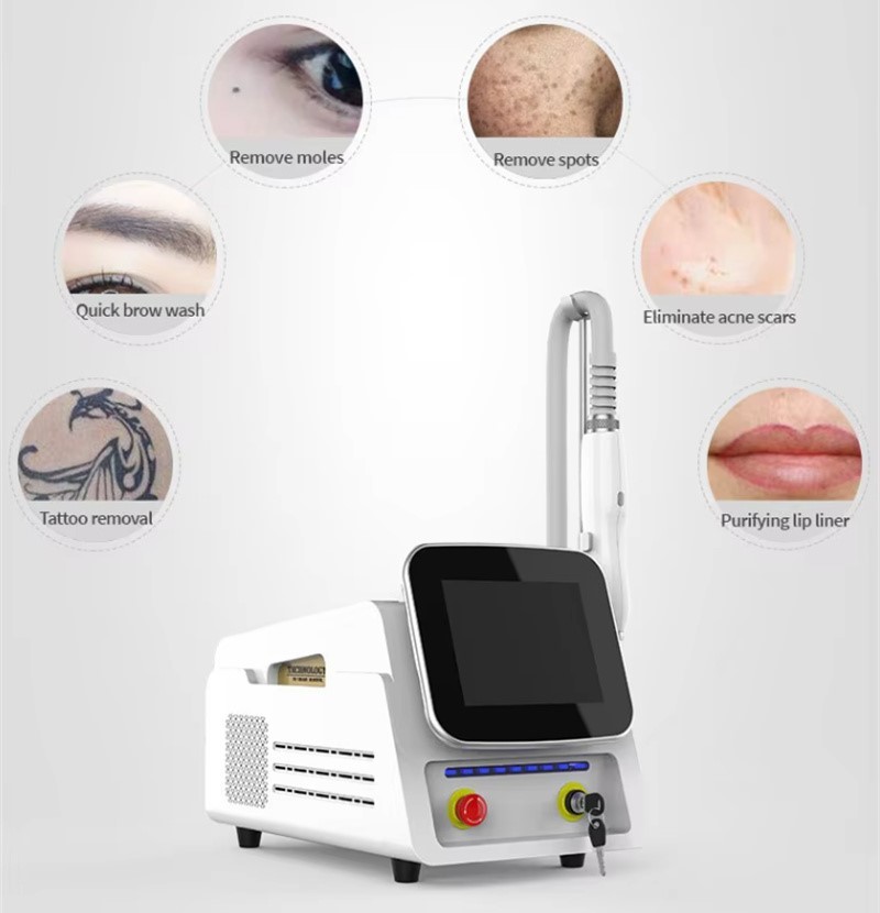 Portable 3 Wavelength Picosecond Nd Yag Laser For Pigment Removal Tattoo Removal