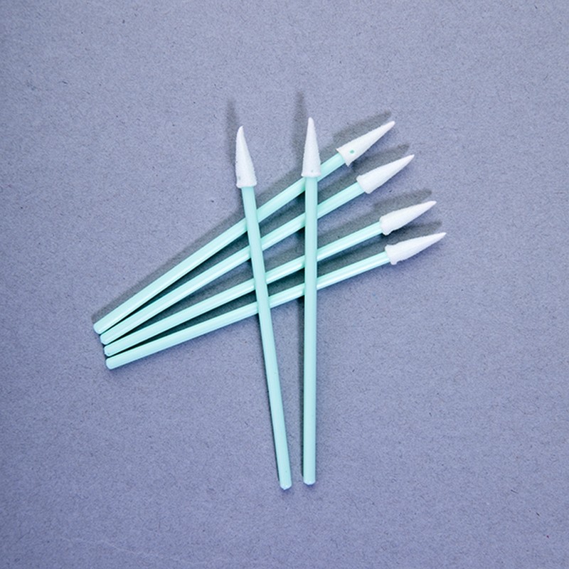Micro Groove Cleaning Tools Type 76mm Foam Tip Swabs With Sturdy PP Handle