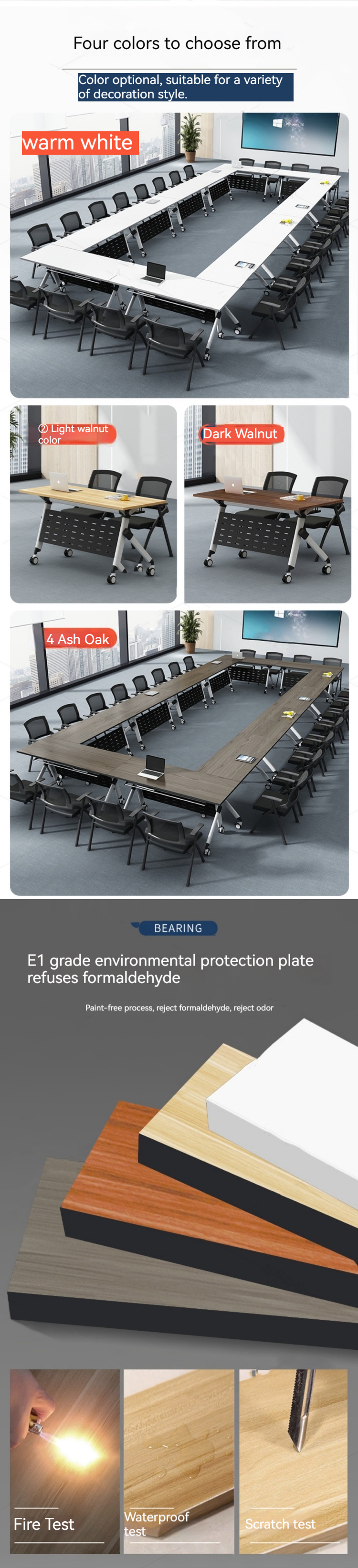 Pitcure Office Furniture Customizable Folding Conference Table for Dynamic Workspaces