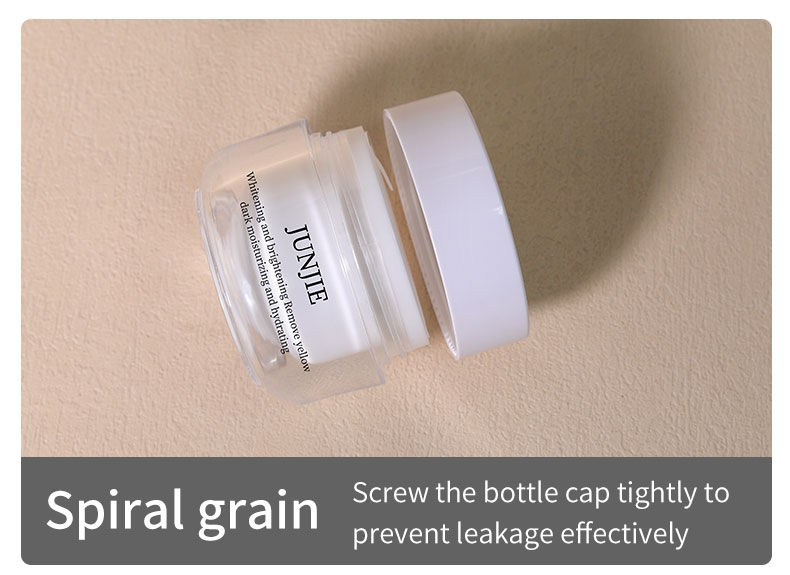 Customize Screw Top Lids 50g Empty Cosmetics Cream Jar for Sunscreen Cream and Luxury Face Body Cream Packaging