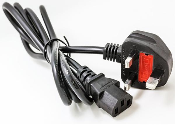 UK Power Cord / AC DC Power Cable BS1363 Standard Fused Plug IEC 60320 C13