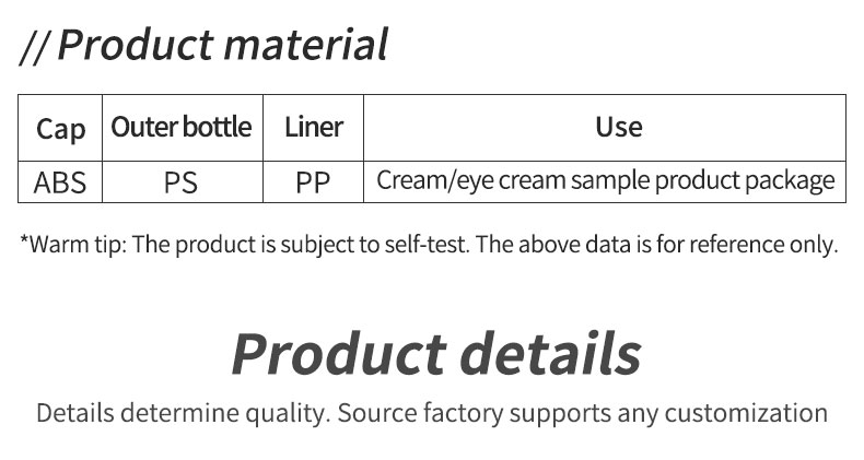 PS Base Material 10g Mini Travel Size Plastic Cosmetic Cream Pot Jar with Colored Lid for Eye Face Jar Collar Material PS