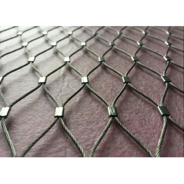 Quality 1.5mm Wire Stainless Steel Wire Rope Mesh with Customized Length and Easily Assembled Ferrule Rope Mesh for sale