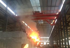 China Casting Steel Mill Double Girder Overhead Crane 30 Ton High Work Efficiency on sale