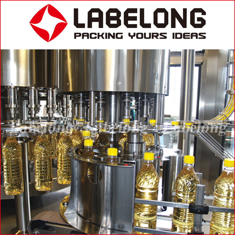 PET Plastic Bottle Filling Capping Labeling Machine For Sunflower Vegetable Palm Cooking Oil