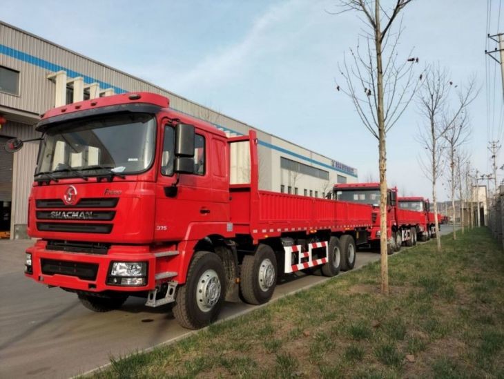 EuroII Red SHACMAN F3000 Lorry Truck 8x4 430Hp Tipper Truck