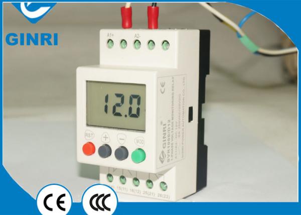 Single Phase Overvoltage Protection Relay 35mm Din rail Mounting For Refrigerati