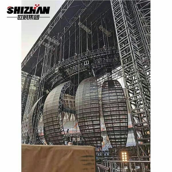 LED Ball Heavy Duty Truss 85 Ton Loading Capacity Aluminium Stage Truss