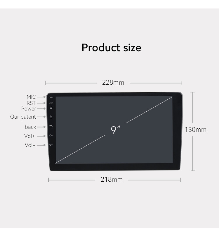 FCC 2 Din Android Car Dvd Player