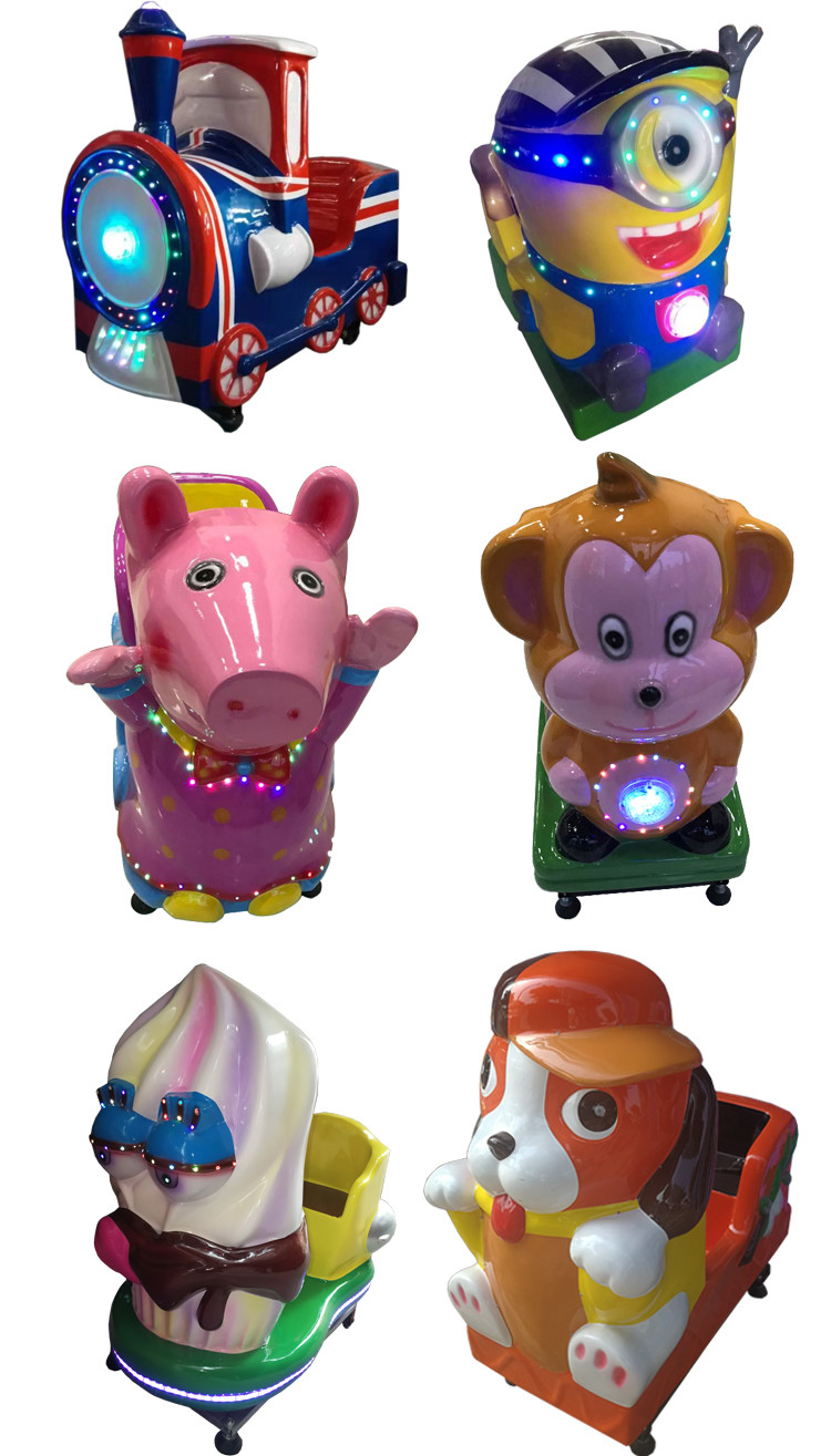 Glass Fiber Kiddie Coin Operated Airplane Ride With MP4 Display