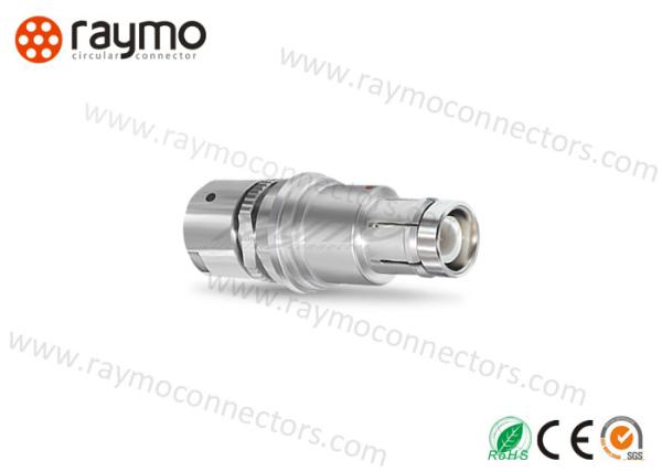 Short cable mounted straight plug Fischers IP68 Waterproof Metal circular