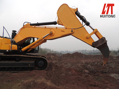 Crawler Excavator Rock Ripper Boom And Arm Q345B Material Customized Color