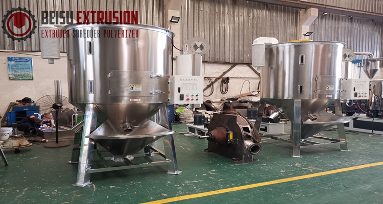 PE 7.5kw 5000kg/H Plastic Mixer Machine With Heating Device
