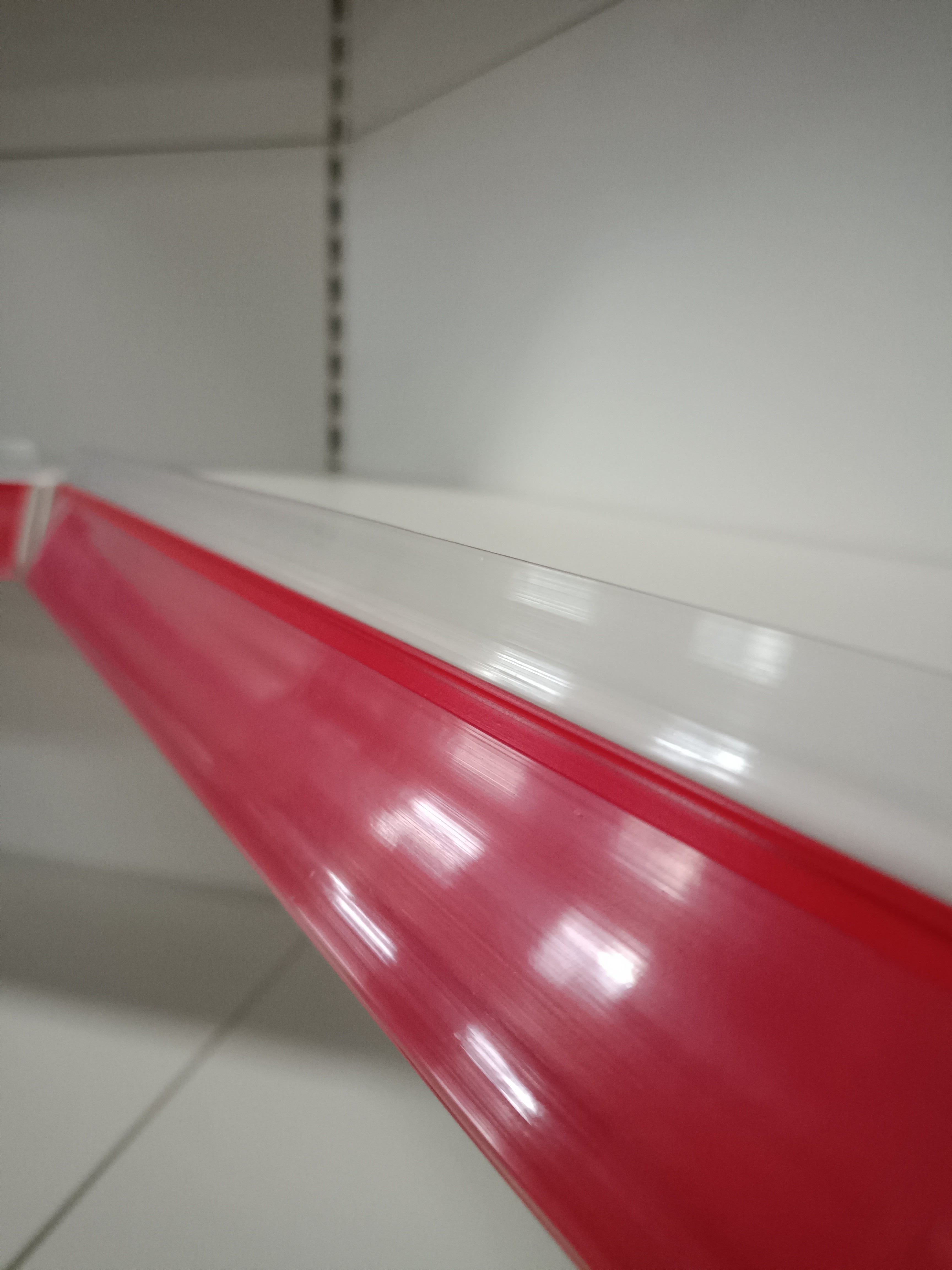 0.8mm Metal Supermarket Shelf Rack White Lenght 900mm 1200mm