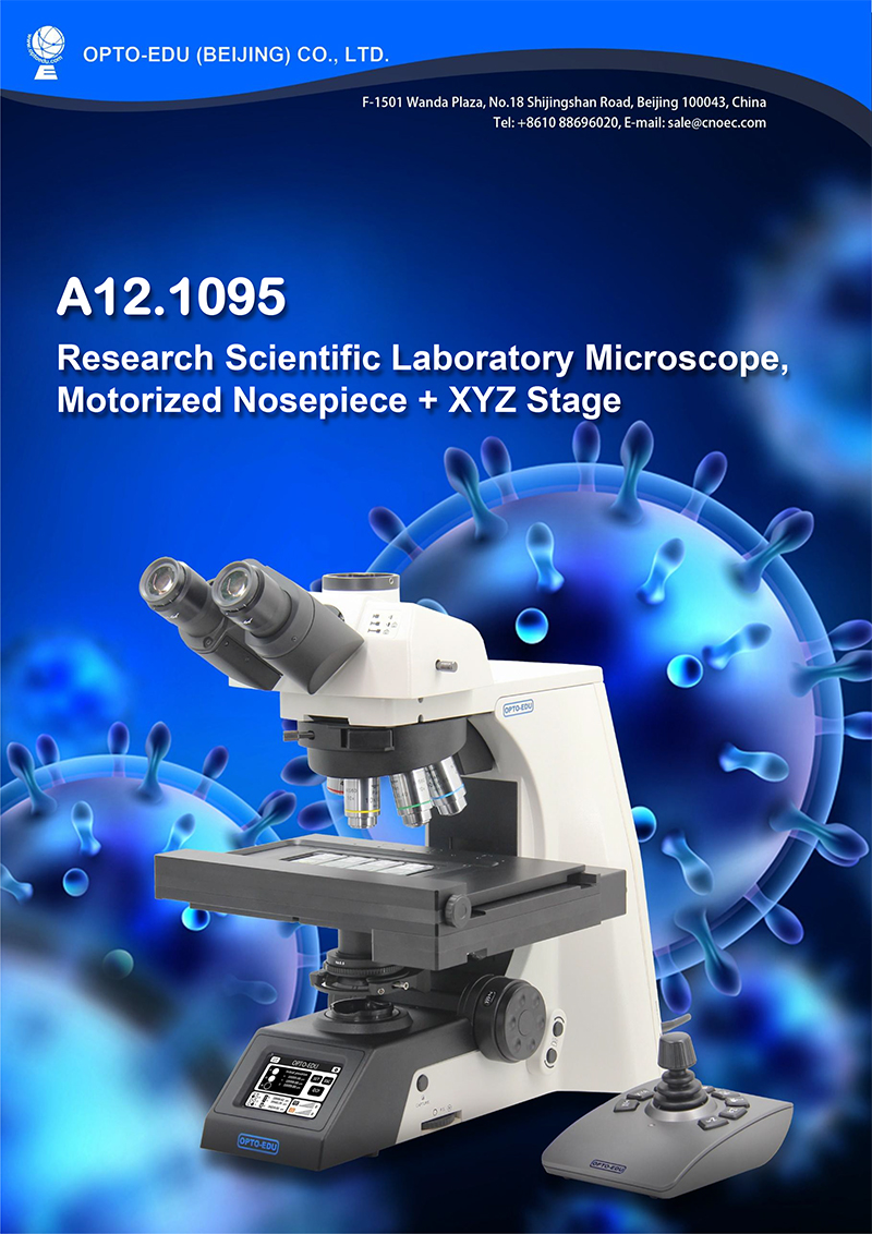 Research Scientific Full Auto Motorized Opto-Edu Binocular Biological Microscope A12.1095