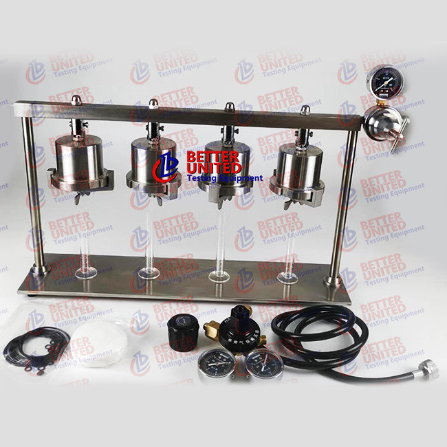 Four Gang Middle Pressure Filter Press Drilling Fluids Testing Equipment