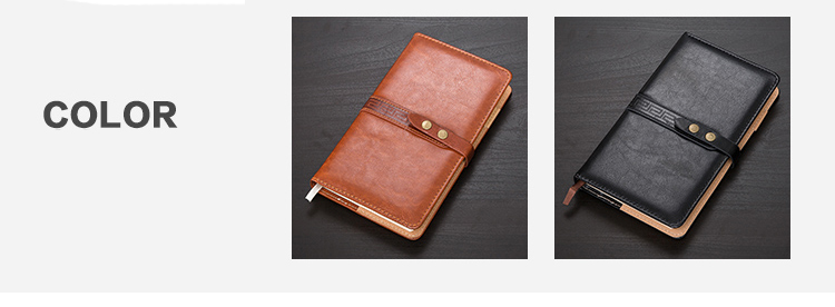 Custom Pu Leather Notebook With Company Logo For Business B5 / Customized Size