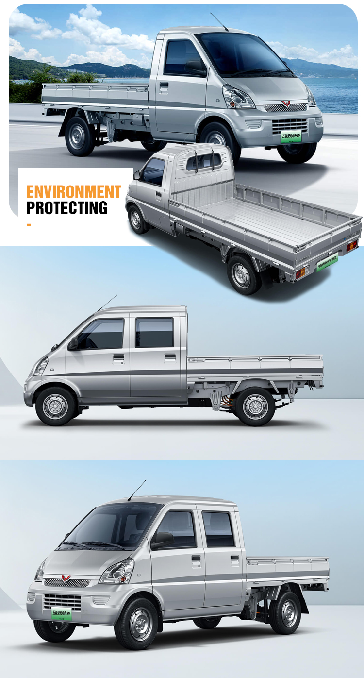 2023 Light Cargo Truck Electric Mini Truck 4x4 Pickup Truck Wuling Auto Van Ev 50 Electric Cars Adults Vehicle