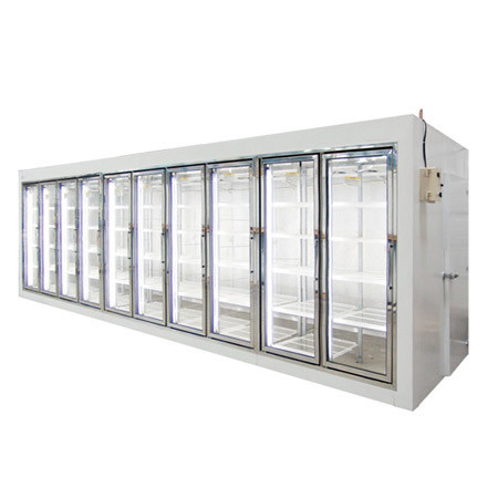 OEM Bulk Meat Cold Storage Chamber Walk In Freezer For Supermarket