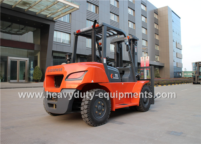 7000kg Industrial Forklift Truck CHAOCHAI Engine 600mm Load centre