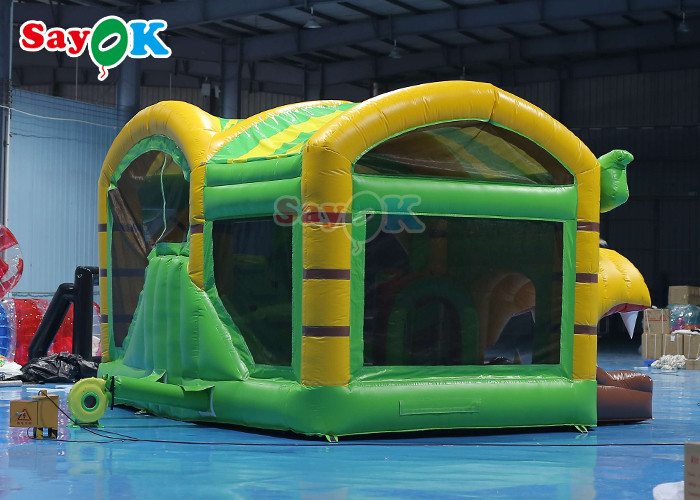 Lion Inflatable Bounce House With Dry Slide Inflatable Castle Bouncer