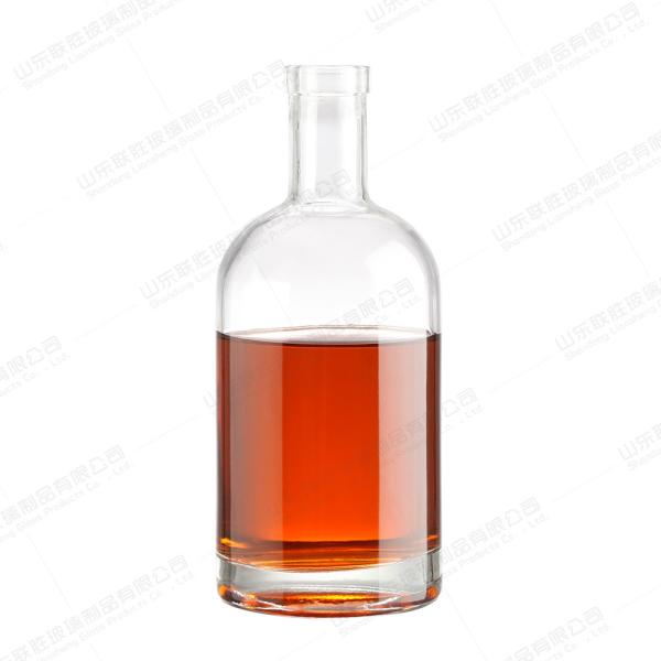 Quality Acceptable Customer's Logo 750ml Champagne Wine Glass Bottle with Hot Stamping for sale