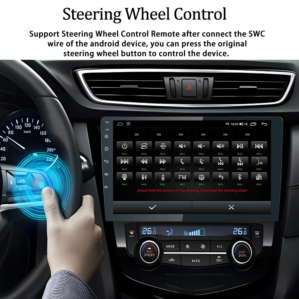 USB Connection Universal Android Car Screen for 7 9 10.1 inch Double Din Car Radio