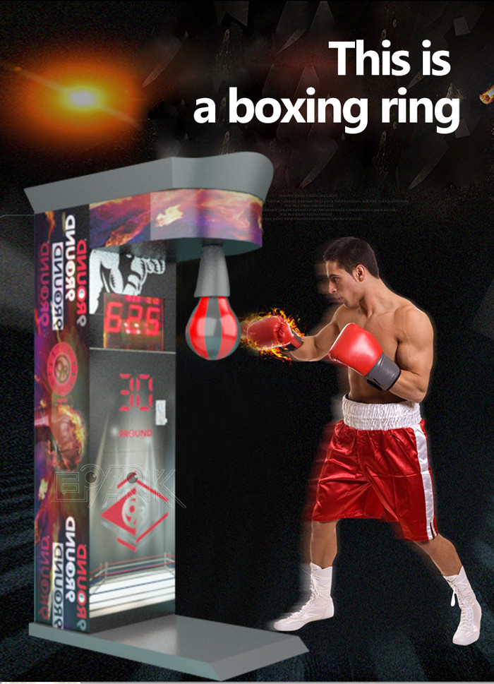 350W Indoor Boxing Punch Arcade Game Lottey Game Machine