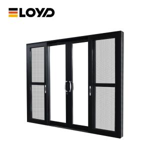  Exterior 5 Foot Sliding Patio Door 6063 Aluminium Glazed Door Push And Pull Manufactures