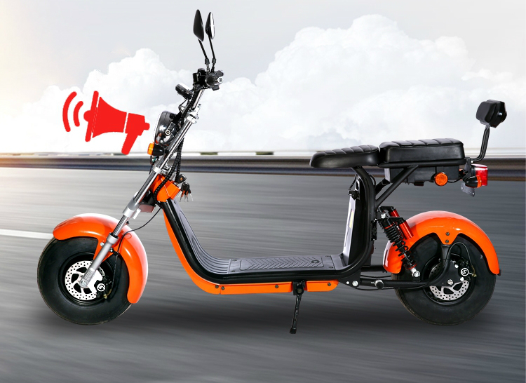Fat Tire Harley Citycoco Electric Scooter 2000w 2 Wheel Long Range