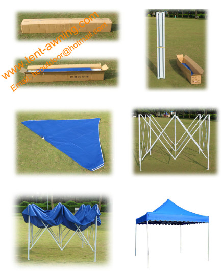 UV Resistant Pop Up Exhibition Tents Outdoor Oxford Cover Advertising Folding Tents