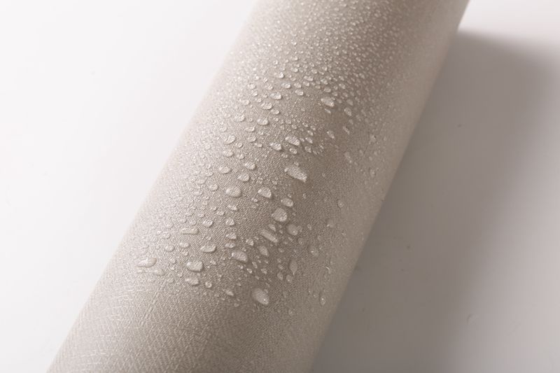 Smoke Proof Pink Fabric Wall Paper For Girls Peel Off Stick Textured Fabric Wallpaper