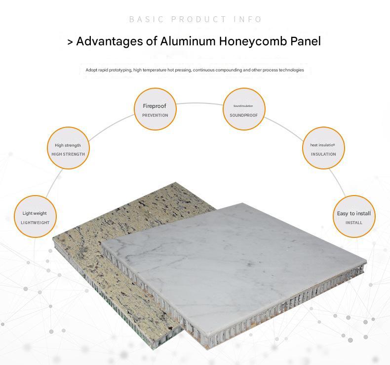 All Aluminum Ceiling Honeycomb Panel Wood Grain Sound Insulation Hot Aluminum Alloy Composite Stone Contemporary Design Style