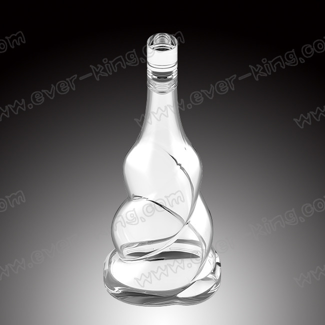 700ml Twisted Vodka Glass Bottle With Bright Closure