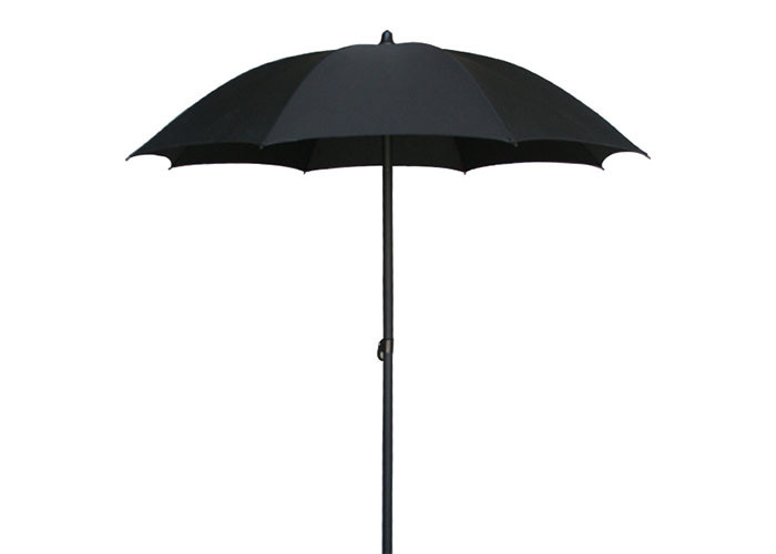 Round Shaped Outdoor Beach Umbrella With Silver Coated Frame Coating