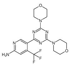 China 5-(4,6-dimorpholino-1,3,5-triazin-2-yl)-4-(trifluoromethyl)pyridin-2-amine;CAS:1225037-39-7(sandra19890713@gmail.com) on sale