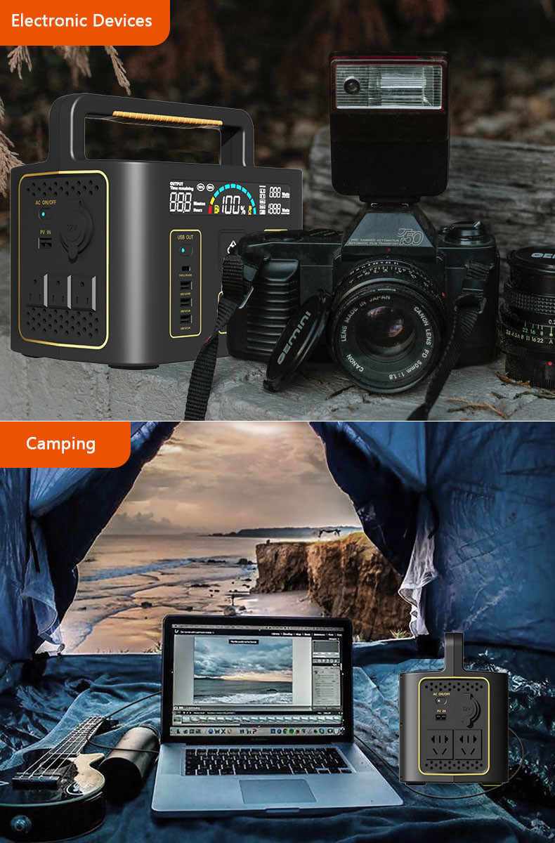 AIO AC DC 110V 220V 500W 1000W Outdoor Portable Power Station