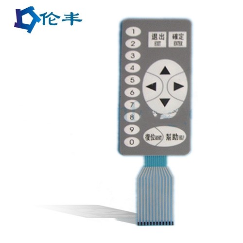  Flex Tail Tactile Switch Keypad Control System PMMA PE PVC Membrane Switch Pad Manufactures