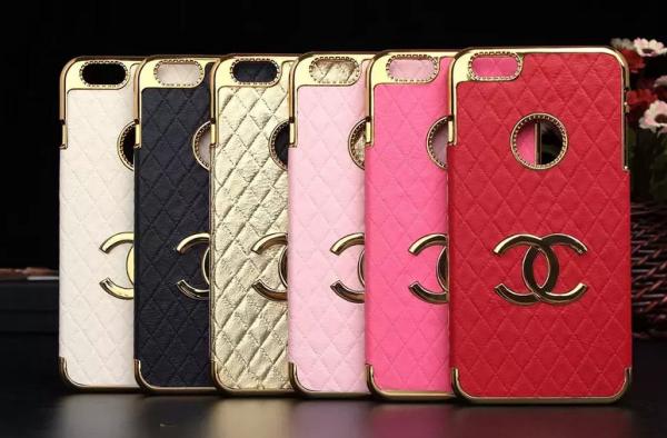Luxury CC leather PC hard Case Cover For iPhone 4 5s 6s plus SAMSUNG galaxy S6
