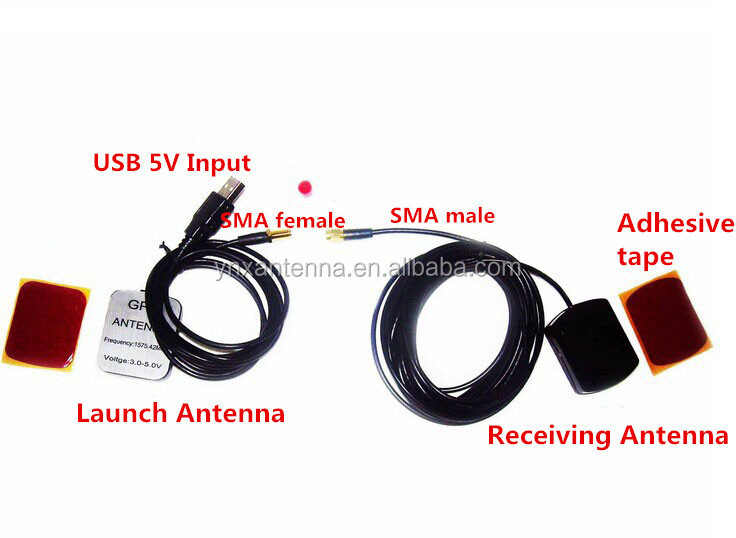 30dbi Waterproof GPS Antenna Receiver Transmitter with USB Port and 50Ω Input Impendence