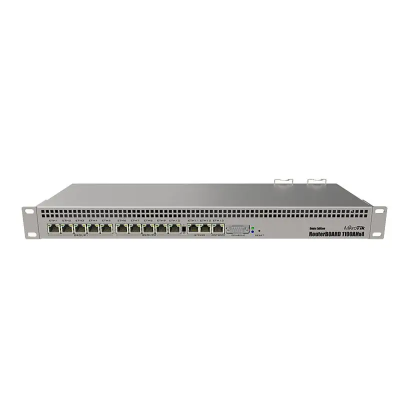 RB1100AHx4 Router with 13 Gigabit Ethernet Ports 1000Mbps 5g Wi-Fi Transmission Rate and WPA2 Encryption Type