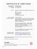 Zhejiang Dorrenhaus Hardware Industrial Co., Ltd. Certifications